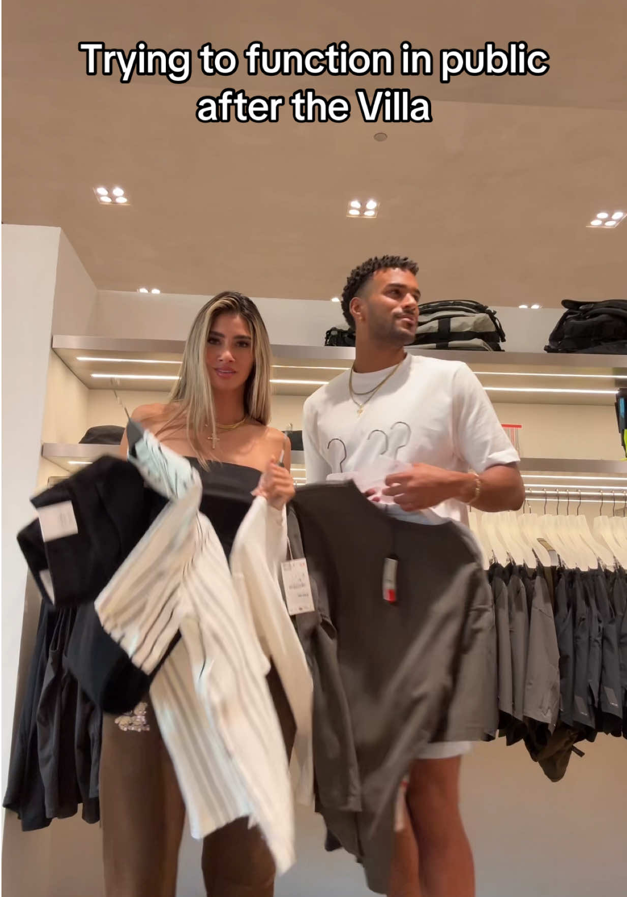 A post by @findjeremiah on TikTok caption: 2 hours and 0 outfits later 😭😭 @BELLE-A #loveisland #loveislandusa #loveislandjeremiah #shopping #la #grove #clothes #fashion #learninghowtodress 