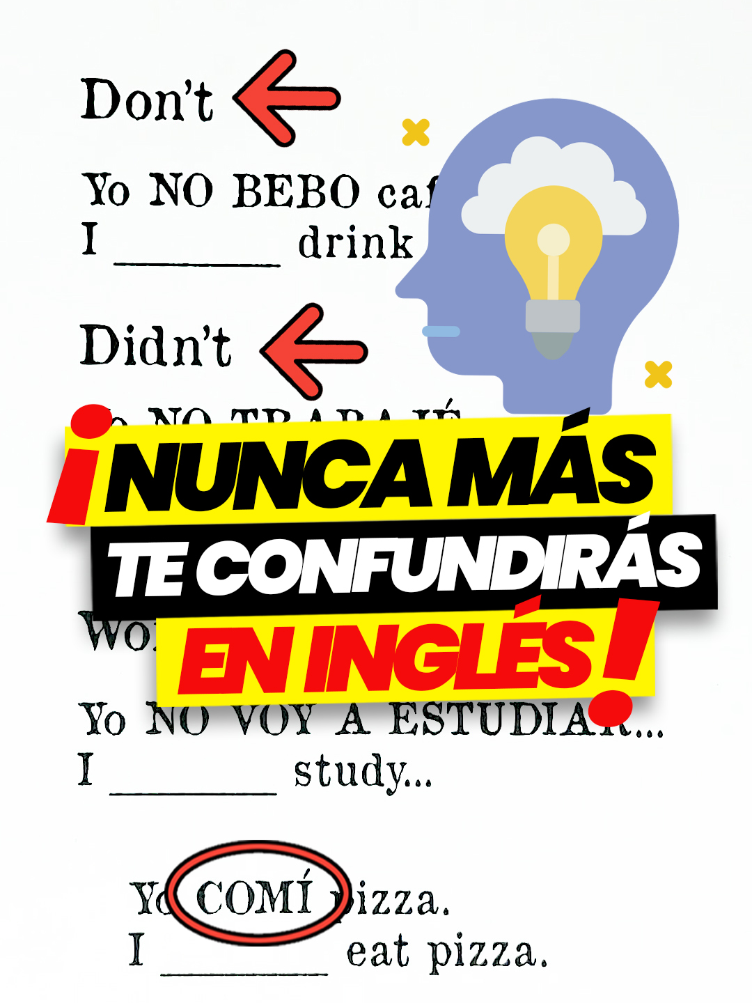 A post by @espeak.english on TikTok caption: 🤯 TE EXPLICO DON’T y DIDN’T 👉 ¿CUÁL USAR? 👉 en menos de 1 MINUTO en INGLÉS 🚀 ¡LA DIFERENCIA CLARA y CUÁL TIENES QUE USAR para NO VOLVER A FALLAR! 💥 📱 DESCARGA LA MEJOR APP para APRENDER INGLÉS fácil y rápido 👉 LINK EN LA BIO #inglesparalatinosconarturo #inglespara #aprenderingles #practicaeningles #aprenderinglesconmigo #aprenderinglesgratis #englishlesson #inglesfacil #palabraseninglesyespañol #aprenderinglesentiktok #learnenglish #mexico #latam #lingopanda #trucosdeingles #gramaticainglesa