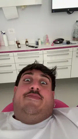 A post by @carmine.guadagno on TikTok caption: Io ogni volta su queste sedie scendo troppo giù 😂 @Studio Dentistico Annone 