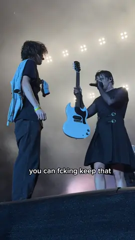 A post by @yungblud on TikTok caption: The most beautiful thing about this community is that this event happened a year ago and now it is my pleasure to announce that this young artist who came on stage with me has formed his own project and will be opening up for me in his hometown arena in Prague. This is what rock ‘n’ roll is all about - unity. Welcome to the family, Šimon. October 17th 2025. Lets ride. - @ruworr!ed 