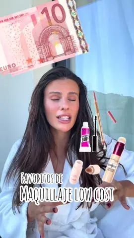 A post by @carolynnna on TikTok caption: Mis productos de maquillaje favoritos low cost!!! Todos cuestan menos de 10€ menos uno que cuesta 11€ pero vale totalmente la penaaaaa