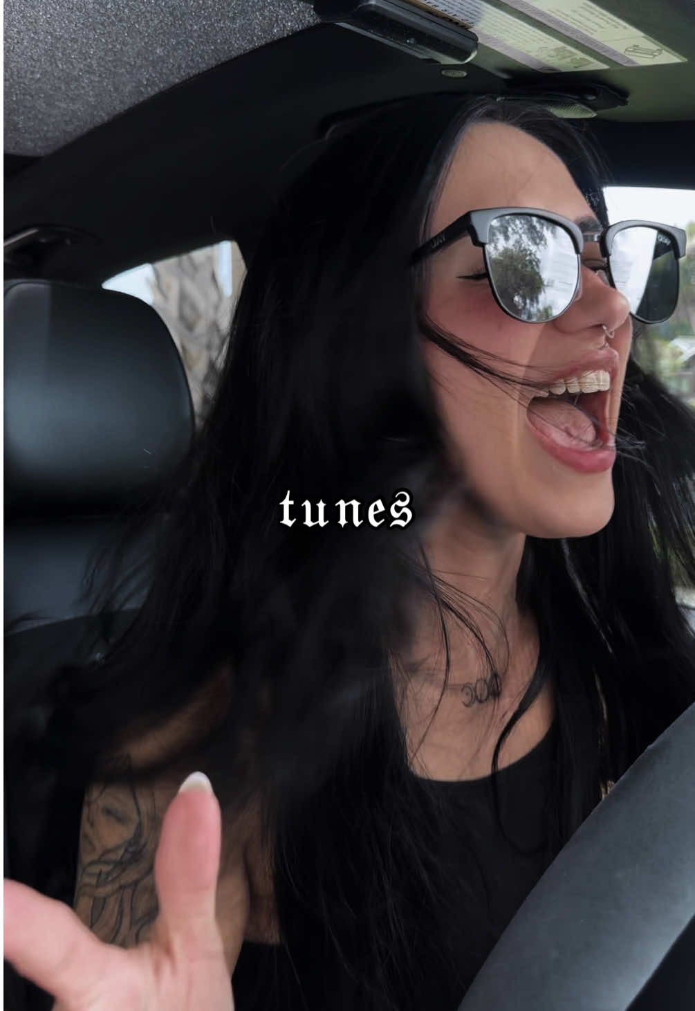 A post by @evdreadful on TikTok caption: who am i kidding, we’re all jamming to PTV 🤘🏼🖤 #elderemo #altmom #gothmom #motherhood #alternative #aesthetic #wlw #momtok #parenting #piercetheveil