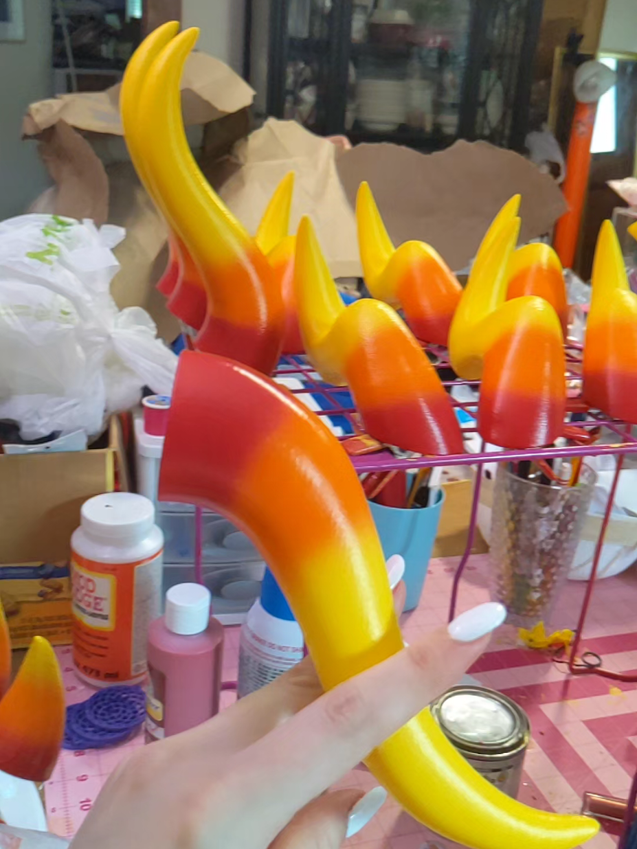 A post by @rufflebutt on TikTok caption: #homestuck #homestuckcosplay #cosplay #3dprinting #hiveswap #friendsim 