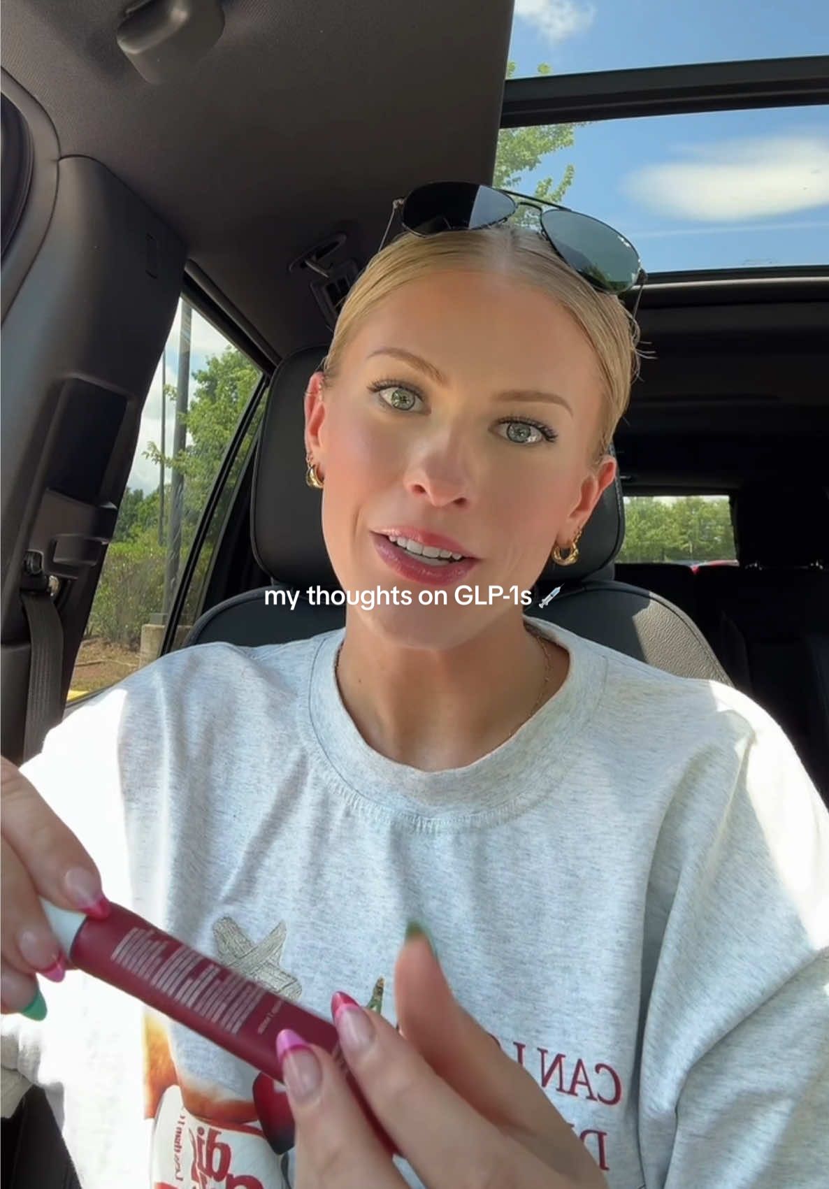 A post by @smallersam_pcos on TikTok caption: I hate to admit it but…🙈💉 My thoughts on GLP-1s.  #pcos #insulinresistance @WeightCare #weightcarepartner #thoughts #weightloss #beforeandafter 