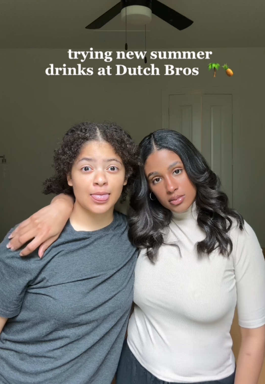 A post by @heybriajones on TikTok caption: Introducing our official summer drinks!! ☀️⛱️ @Dutch Bros Coffee   #ad #dutchbrospartner #DutchBrosCoffee #DutchBros 