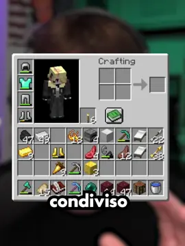 A post by @lollolacustre on TikTok caption: minecraft con l'inventario condiviso non è stata una buona idea ft. @ItsNico17 