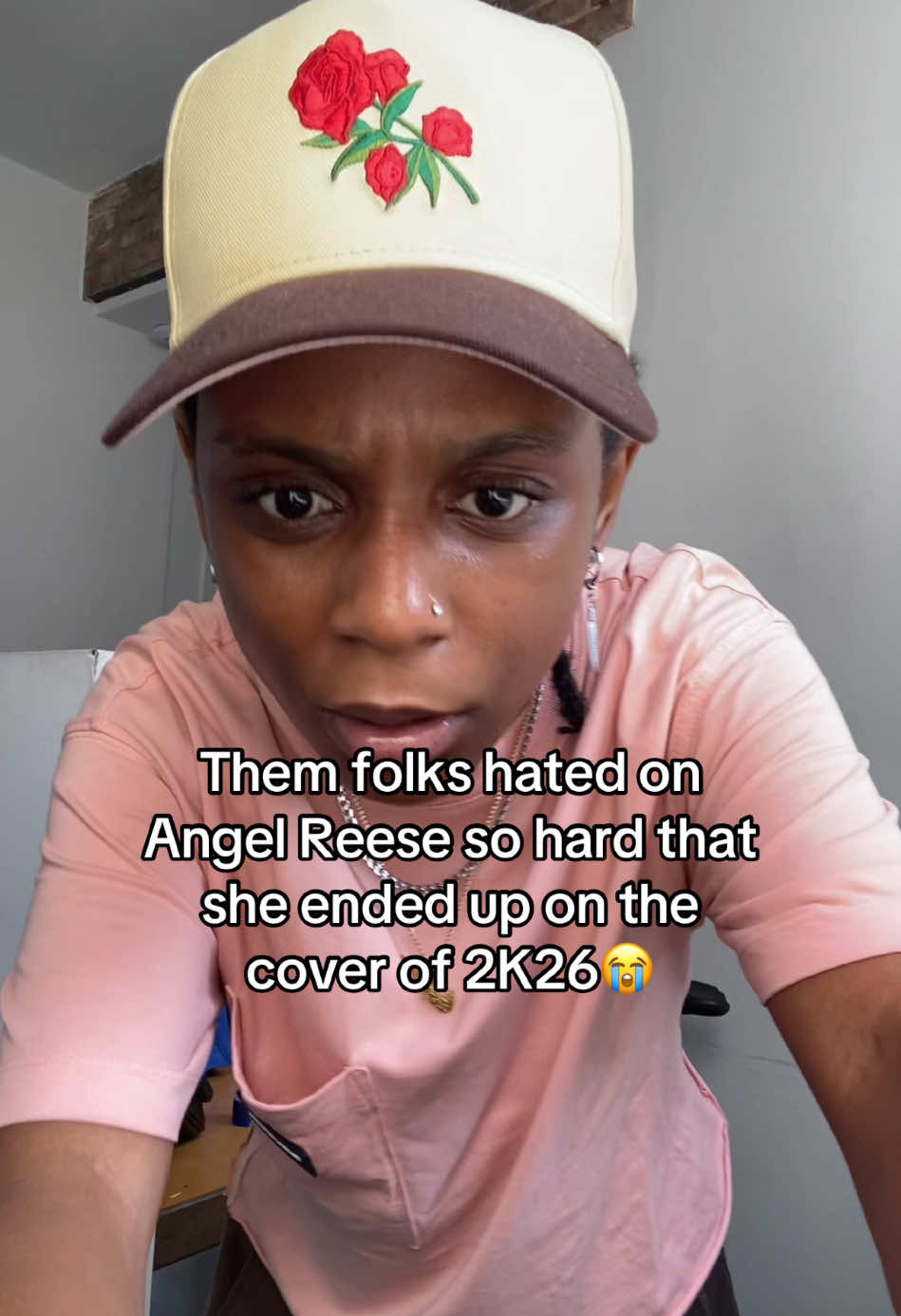 A post by @nakkeshag on TikTok caption: She did say hating pays too 😭 #fyp #angelreese #2k26 #wnba 