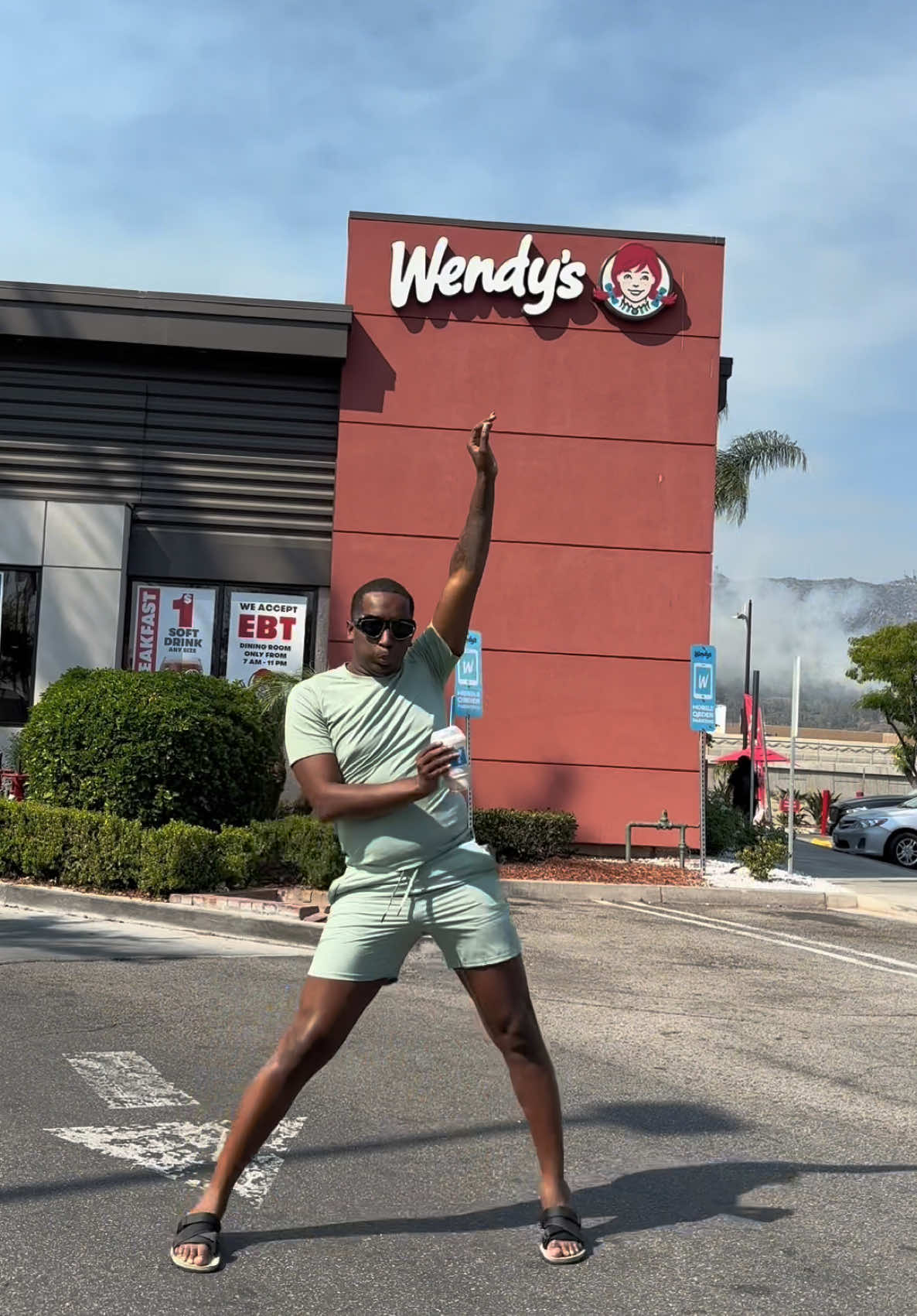A post by @markellwashington1 on TikTok caption: #WendysPartner The new @Wendy’s  Frosty Swirls and Fusions got me doing a little dancy dance.