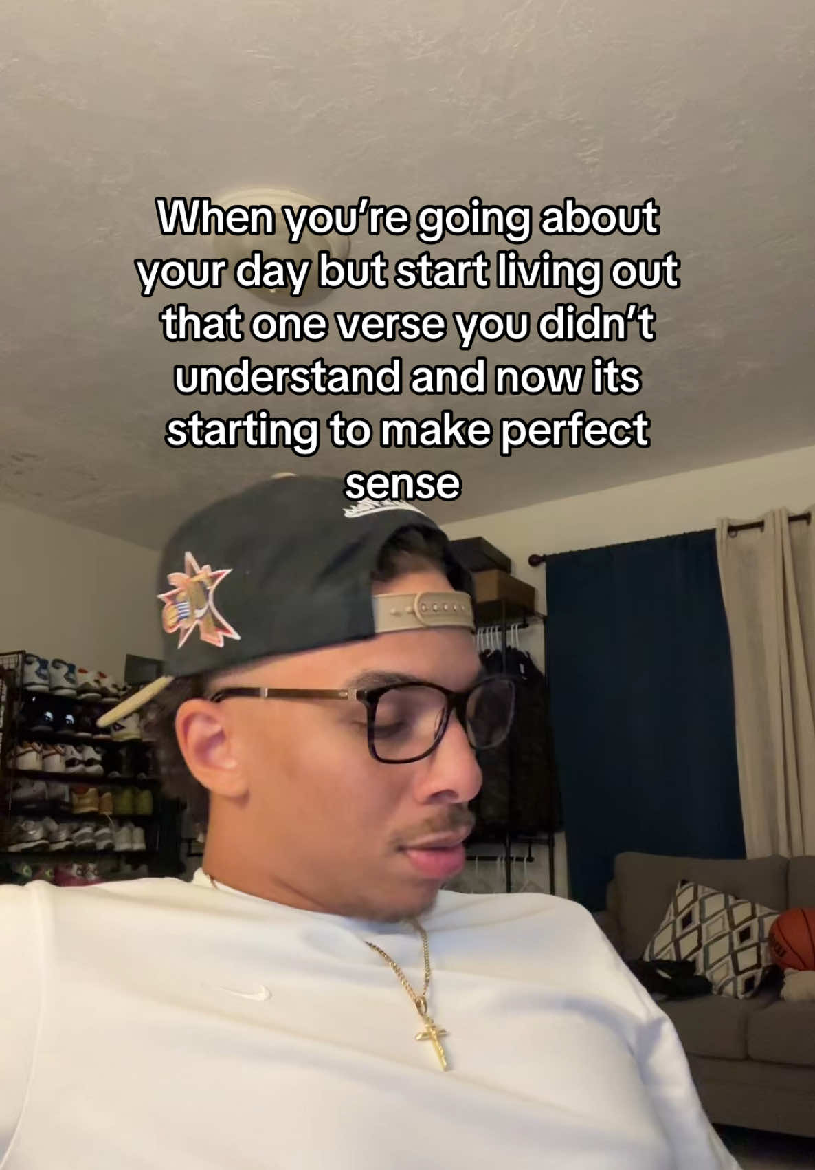A post by @venanzaa on TikTok caption: When you least expect it #christiantiktok #fyp #venanzaa #relatable 