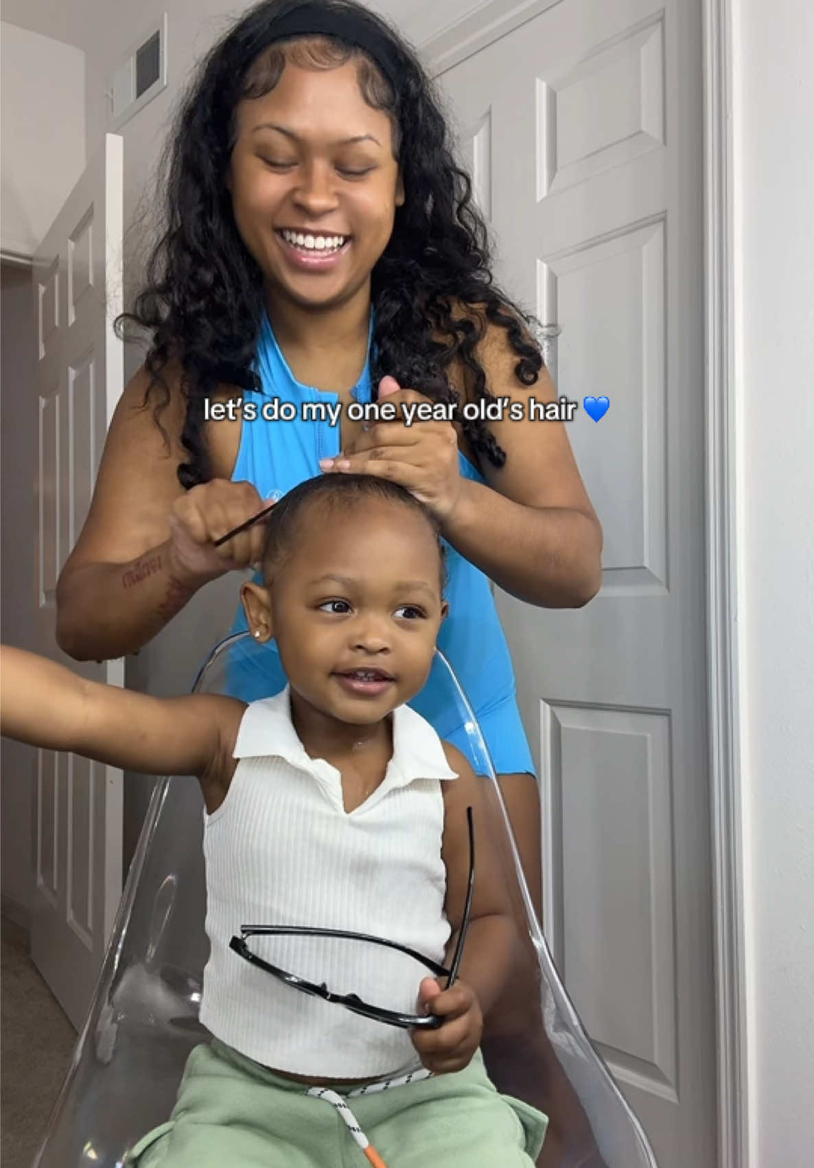 A post by @spiritamethystt on TikTok caption: Back from Texas and making these videos againnnn! Missed yall sm 🥰 #momsoftiktok #toddlersoftiktok 