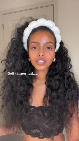 A post by @ on TikTok caption: i am PISSED. It’s giving British baddie for the next few weeks 💔💔💔 #selftanner #fail 