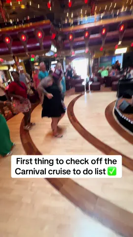A post by @haueterfamily on TikTok caption: @JW Jaeger getting the party started on the @carnival freedom! Summer Worship Nights cruise was the best cruise ever!  #swncruise2025 #carnivalcruise 