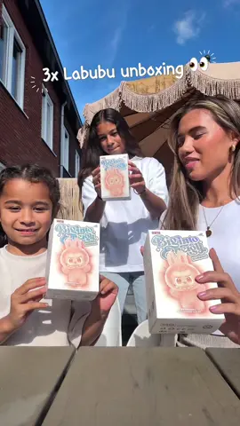 A post by @jahlyssiawithagen on TikTok caption: Labubu unboxing met mijn nichtjes 🤎 @𝐼𝑠𝑎𝑙𝑦𝑛𝑛✞ #labubu #labubuunboxing 