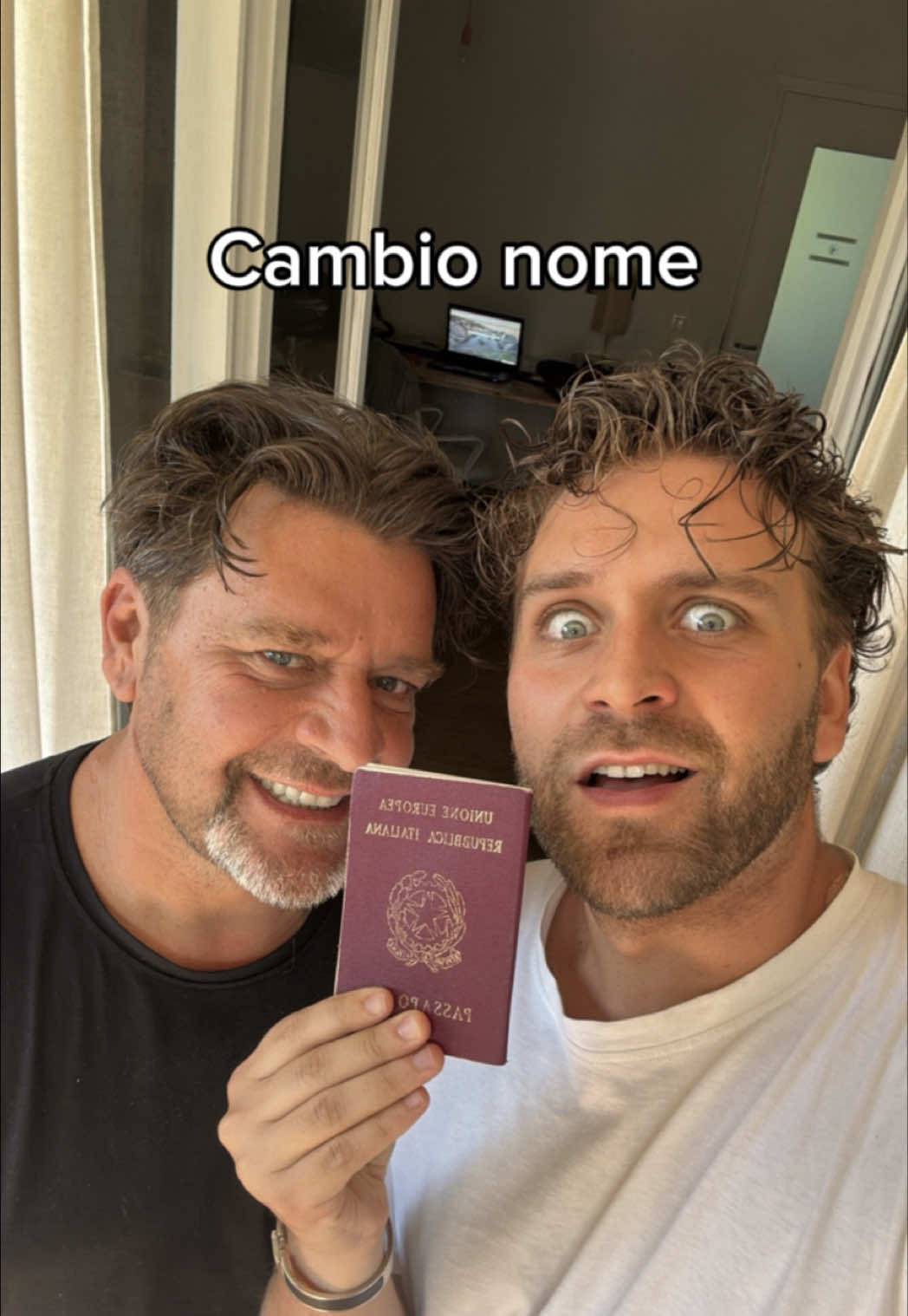 A post by @dadaemarcolino on TikTok caption: Eh si, cambiamo nome… Ma noi non cambieremo mai  E poi sopratutto c’è l’avete detto voi 😂❤️ P.s. A tutti i Samuele, il vostro è un nome bellissimo non preoccupatevi #gliaudiodimiopadre #dada #marcolino #dadaemarcolino
