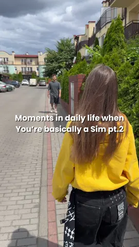 A post by @loczniki on TikTok caption: Ever feel like we’re all just Sims in real life? 🫣