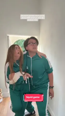 A post by @shayvise on TikTok caption: Personne n’y a pensé ? 🤣 Ça aurait pu donner ça 🤣🤣 Je vois les « trends » avec la réussite, mais on ne pense pas à l’éventualité de l’échec !   Avec la participation de mon meilleur ami évidemment 😆 #humour #pourtoi #foryou #squidgame 