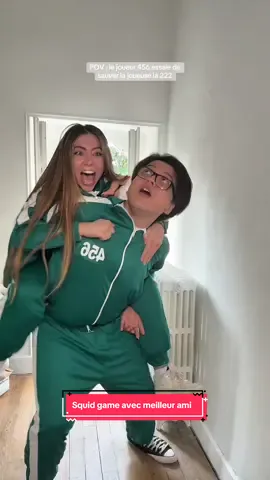 A post by @shayvise on TikTok caption: Faire la « trend » avec son meilleur ami, ça donne ça 🤣🤣 (il a fait son quota de sport de la semaine le pauvre 😂) ! #humour #pourtoi #foryou Merci à @Donnie d’avoir supporté mon poids sur son dos aussi longtemps 😆 