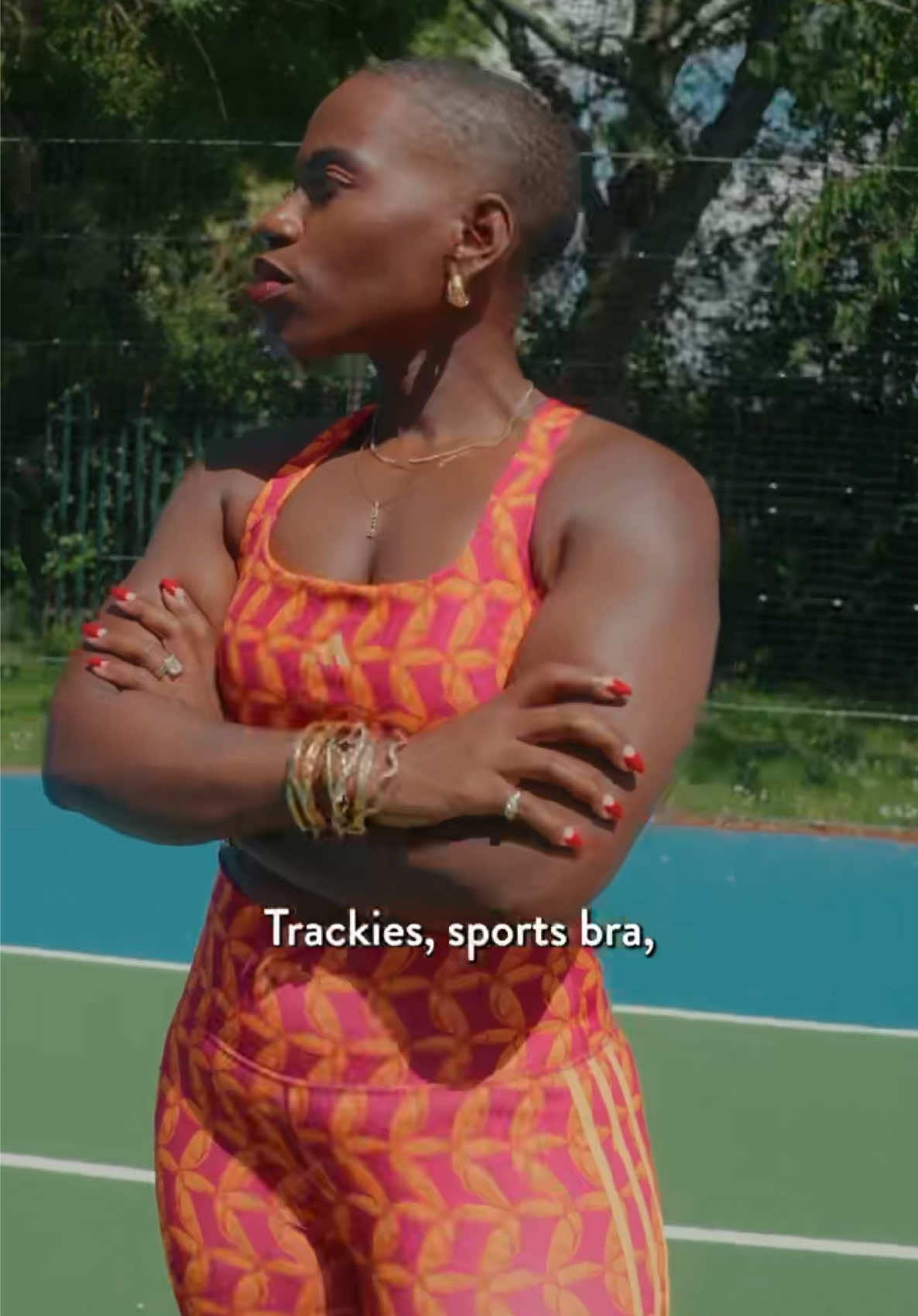 A post by @candicebrathwaite on TikTok caption: What I love most about tennis? There are no rules beyond showing up. No formality, no pressure, just you, your racket and some time to do something for yourself. That’s tennis on your terms. Search 'book a court' and give it a go. The joy is waiting.  #MakeYourReturn #LTA.