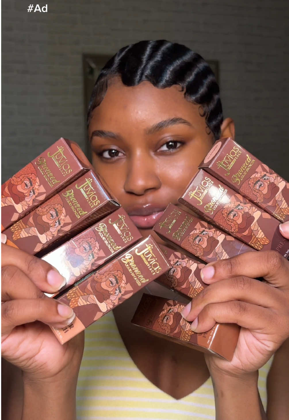 A post by @jasorjas on TikTok caption: Obsessed with Juvia’s NEW liquid bronzers - soft, seamless, and glowy 🤎 #JuviasPlacePartner #BronzedWithJuvias #BronzedLiquidBronzer #JuviasPlace @Juvia’s Place 