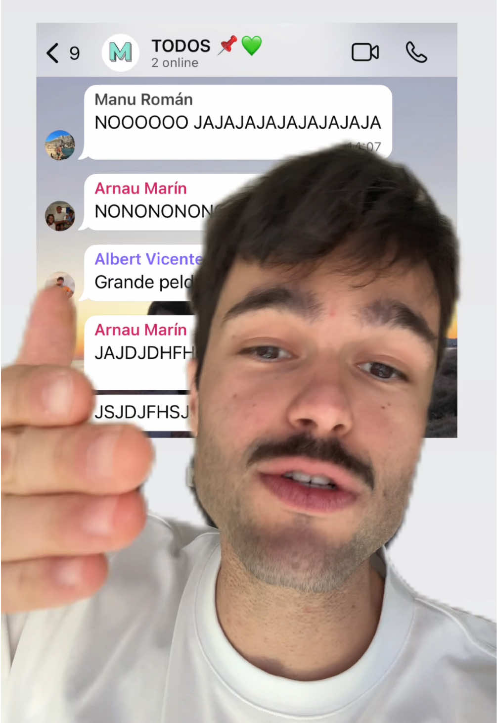 A post by @peldanyos on TikTok caption: Que salga quién ha sido o estáis todos castigados