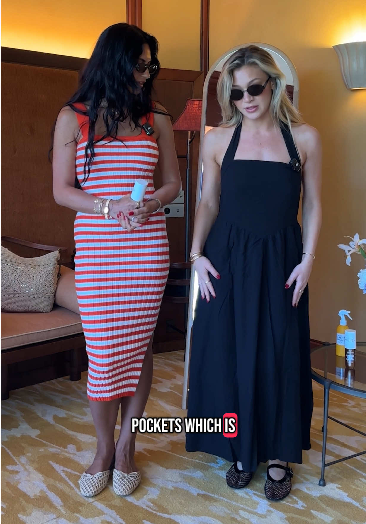 A post by @amazoninfluencers on TikTok caption: @Audrey and @Tatyana take on our 30 second Prime Day deal styling challenge. Which look would you wear? 