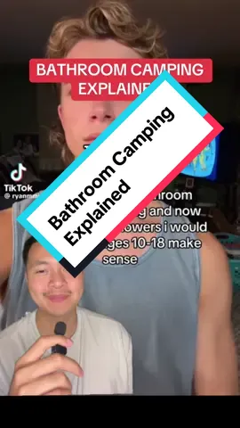 A post by @pierochi on TikTok caption: What is bathroom camping? Here’s what I found 👀  Disclaimer: NOT a mental health professional Important mention: strongly tied to household trauma as as well.