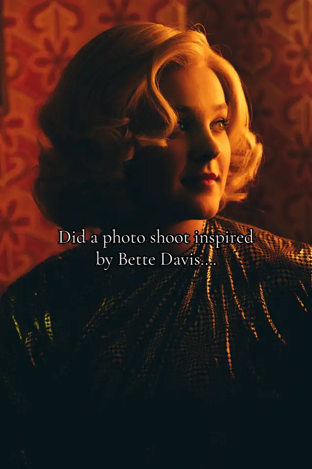 A post by @ on TikTok caption: In honor of releasing my cover of the song “Bette Davis Eyes”, I decided to do a photoshoot inspired by the beautiful Bette Davis herself🤍 the full song releases tonight everywhere you listen to music!✨