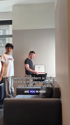 A post by @joseph on TikTok caption: day 1 working at @Born This Way Foundation #intern #job #funny 