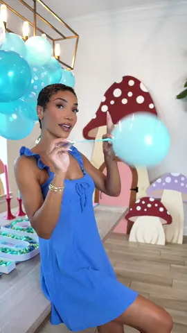 A post by @ravenelysetv on TikTok caption: Getting super Smurf-ready! 💙 Easy DIY snacks & decor for a pre-movie party for the new Smurfs movie—coming July 18! Get your tickets now! #SmurfsMovie #ParamountPartner @Smurfs Movie 