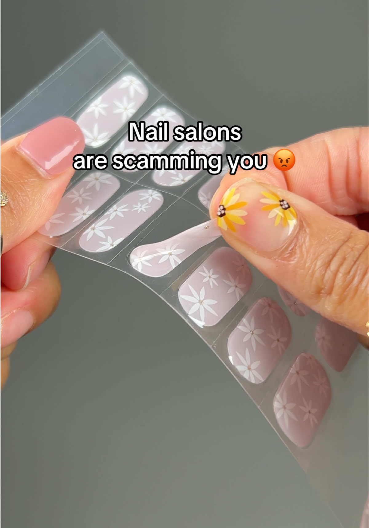 A post by @galorase on TikTok caption: Our gel nail strips simplify the process of doing your nails. Just stick them on and cure! 💅 It saves you money and a trip to the salon ⏰ ✨ Easy to apply & remove ✨ Lasts 2-3 weeks ✨ Odorless ✨ Non-damaging ✨ Semi-cured gel nail strips ✨ Affordable Get your own gel strips by going to the lenk in BlOO 🥰 Before they sell out again!  #gelnailsathome #gelnails #summernails #gelnailsticker #usa 
