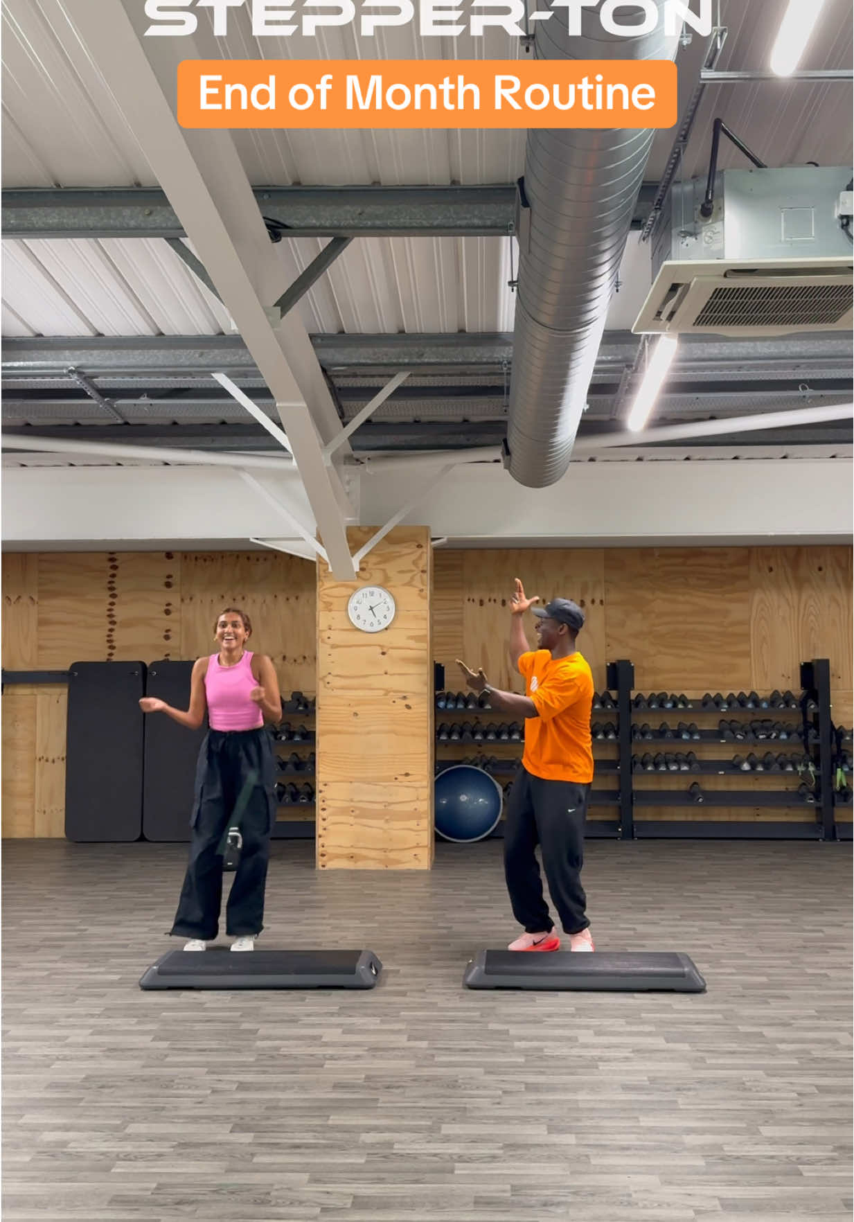 A post by @juliusburphy on TikTok caption: Having fun with the new EOM Routine 🔥🔥 Had to make sure we hit the Dougie @Ru   #fyp #foryoupage #stepperton #juliusburphy #hiphopstepaerobics #afrostep #funcardio #nike #jhope #killinitgirl 