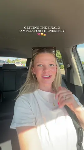 A post by @skysayingthings on TikTok caption: I will do a separate video swatching them so you guys can help me decide but I’m SO excited to see them on the walls 😍😍😍#paintcolor #paintinspo #pinkpaintinspo #nurserydecor #nurseryinspo @Lowe’s 