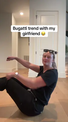 A post by @comedic_cody on TikTok caption: Hold up my baby been sneaking in some push ups 😂😂😂😂 @Kaleigh Henson 