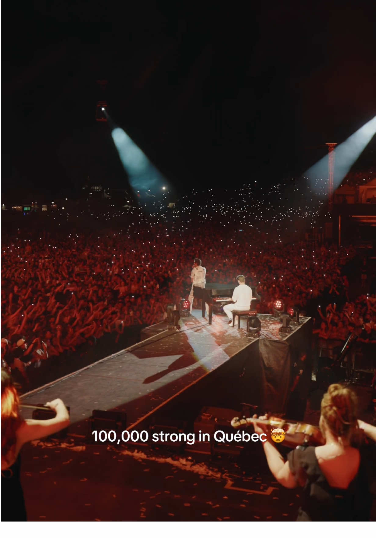 A post by @kygomusic on TikTok caption: This song changed my life. Grateful to still share it with you, Quebec 🫶🏼 @Justin Jesso 