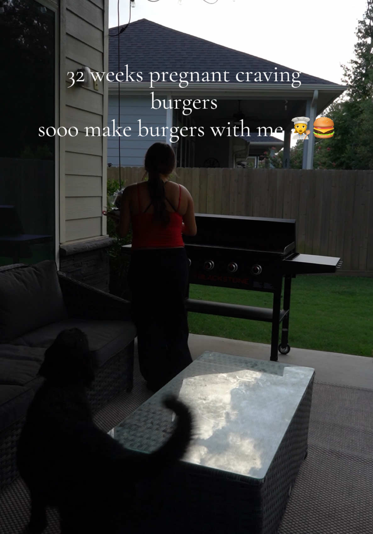 A post by @camryncordova on TikTok caption: was delish!!! #burgers #pregnacycravings #blackstone #dinner #fyp 