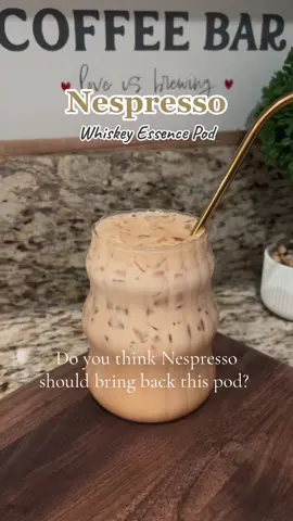 A post by @jasmine_areli on TikTok caption: I was one of the few who loved this pod! @Nespresso please bring it back! 😍 #nespresso #nespressopods #nespressowhiskeyessence #nespressoreview #onthisday 