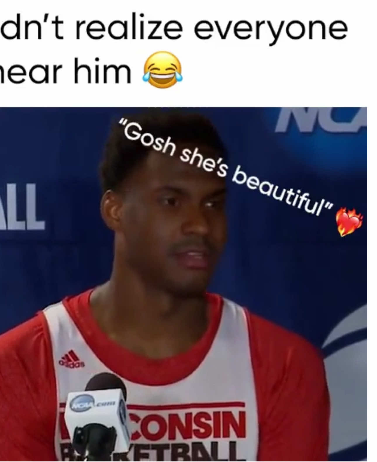 A post by @dunk on TikTok caption: At least he said it politely 😀 (@ESPN) #nba #basketball #sports #fyp 