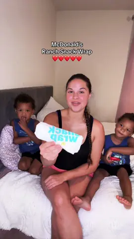 A post by @katlynknaffle on TikTok caption: @McDonald’s Please Sponsor Me & The Twins😂😂❤️❤️ #mcdonalds #snackwrap #mcdonaldsreview #snackwrap #foodreview #foodtok #eat #eattingshow #eatwithme #eattogether 