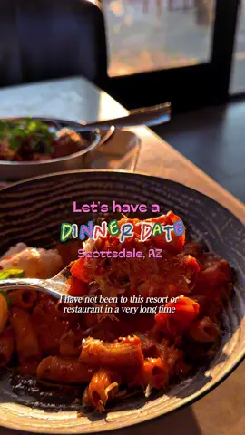 A post by @aieshabeasley on TikTok caption: Date night at @weftandwarpaz, It’s been a minute since I’ve been to @andazscottsdale , but Jonah and I had the best time soaking up the vibes, the views, and the food (peep everything we ate 👀). From the romantic lighting to the menu that ate (literally), this spot is giving luxury desert escape. And now they’ve got some new programming that makes it even more of a must-visit: ✨Sunset Swim-In Cinema is officially a thing, iconic movies poolside at 7:45 p.m. Catch these under-the-stars screenings: • July 18 – Grease • August 2 – 50 First Dates • August 15 – Moana • August 29 – Top Gun Maverick Plus, if you’re a foodie/wino like me, their Passport Wine Dinner Series is taking guests on a full culinary tour around the globe,each dinner is a 4-course menu paired with wines from that region: • July 30 – Chile • August 27 – Argentina Honestly? This might be your sign to book a staycation or a vibey dinner night. [hosted] #arizonaplaces . . . . . . #arizona #phoenix #scottsdale #azfoodie #datenight #arizonafood #scottsdalearizona 