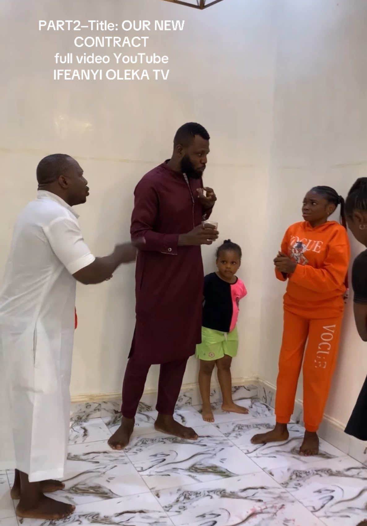 A post by @ifeanyi.oleka.fam on TikTok caption: PART2– Title: OUR NEW CONTRACT  full video YouTube  IFEANYI OLEKA TV