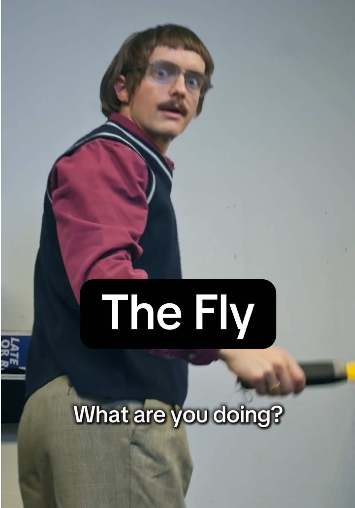 A post by @renshawjay on TikTok caption: He never gives up 🫣 w/ @kielkennedy  #chit #fly #pov #sketchcomedy #jayrenshaw 