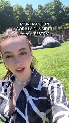 A post by @martinastrazzer_ on TikTok caption: ERCOLANO adesso ha un gorilla 🦍 Vi aspettiamo al Festival sabato e domenica 😍