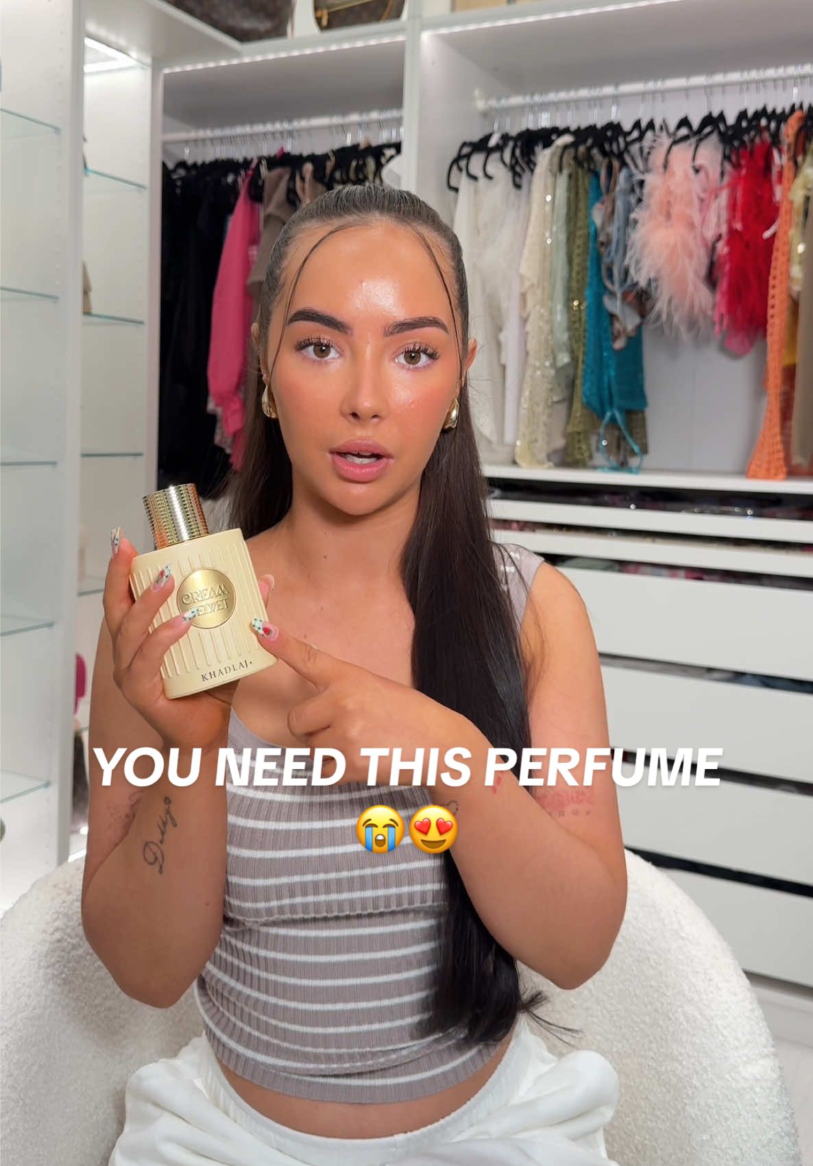 A post by @chynasolder on TikTok caption: i’ve never been so shook by a fragrance ..😭😍