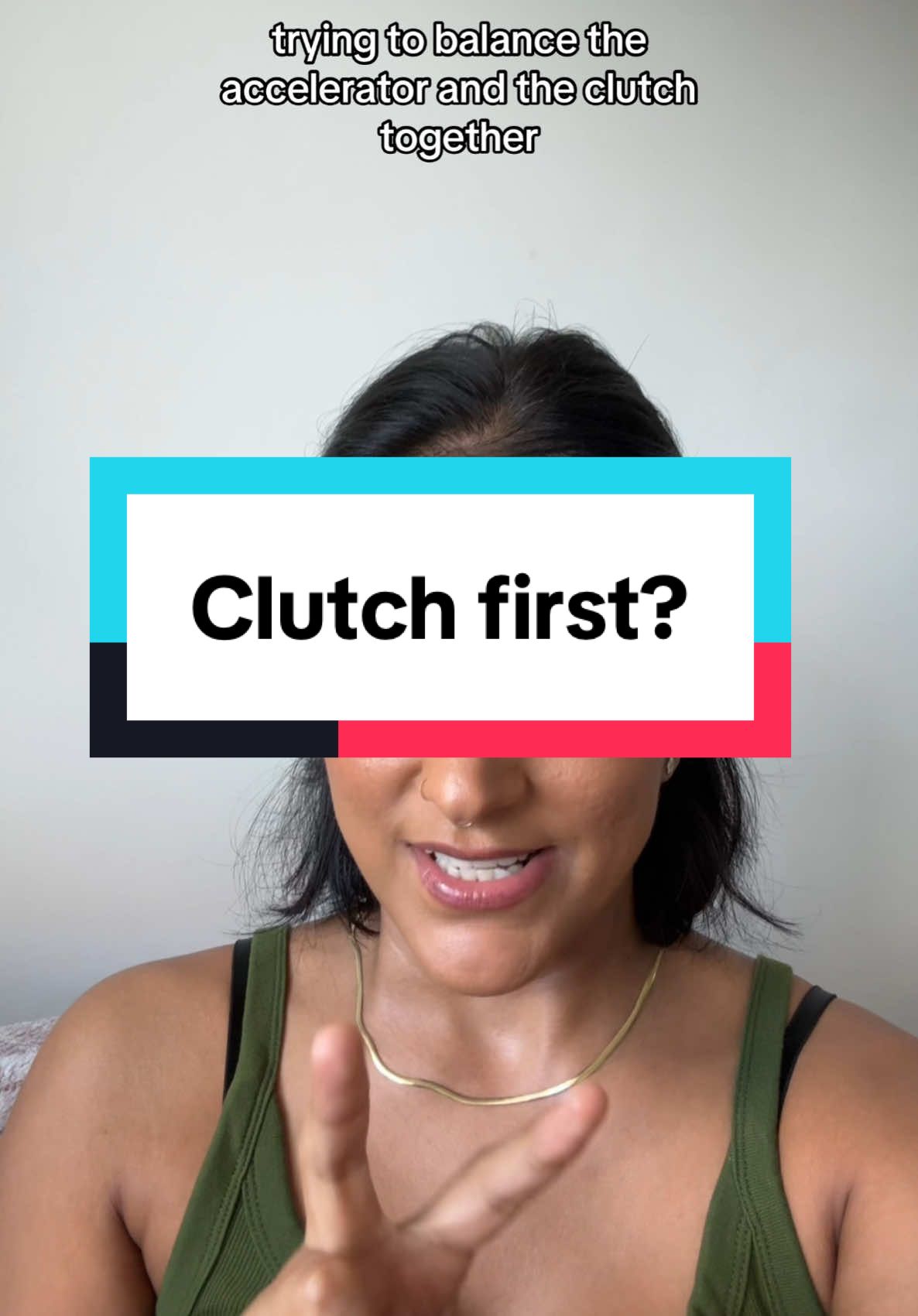 A post by @clearviewdriving on TikTok caption: Replying to @theguyhash #tiktokpoll  #learn #howto #drive #fyp #car #teacher #london #manual #balance 
