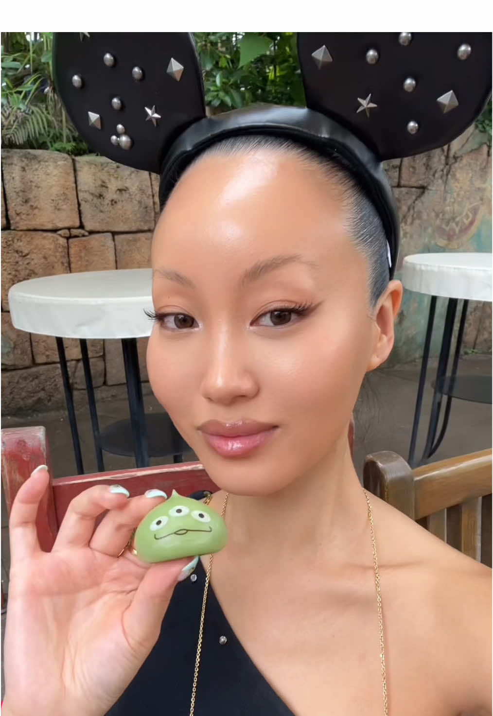 A post by @ on TikTok caption: Celebrating my birthday at DisneySea 🎂🎉♋️🦀 
