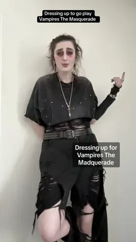 A post by @onyxwhy on TikTok caption: #VTM #OOTD #getreadywithme #outfit #outfitinspo #outfitoftheday #vampire #vampires #vampiresthemasquarade 