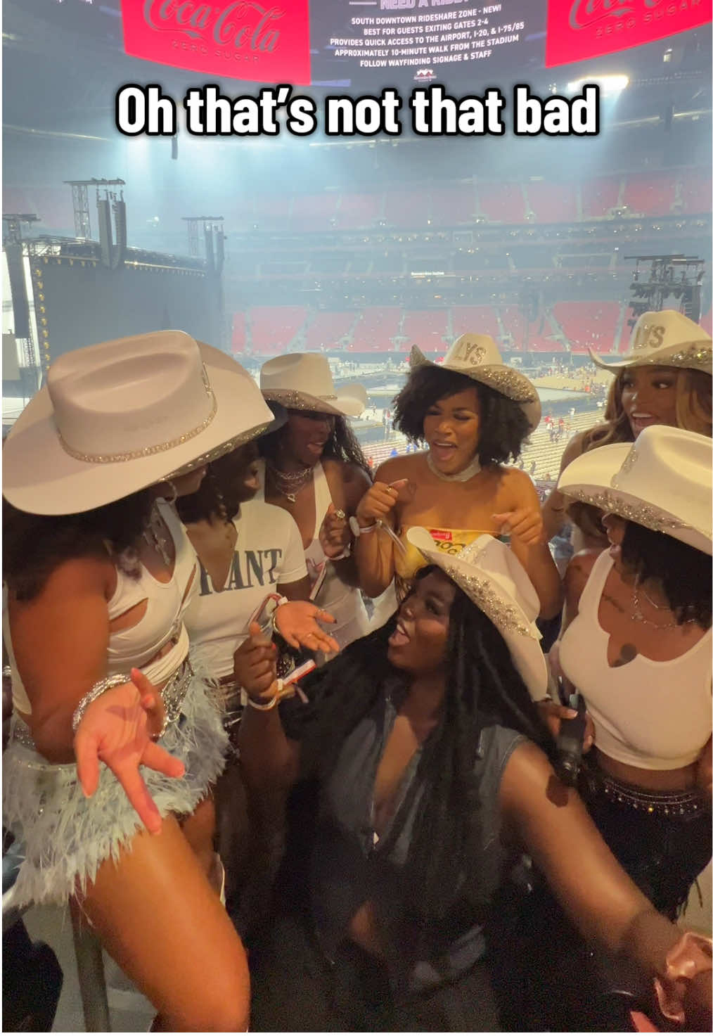 A post by @ on TikTok caption: The Boss Lady of @LYS Beauty spoils the girls so bad 🤭 What an amazing night at the Cowboy Carter Atlanta show night one! 
