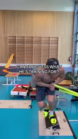 A post by @olympics on TikTok caption: it's not a summer sport...  📹: pinheiiiroo  #Olympics #MilanoCortina2026 #Training #WinterSports