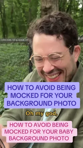 A post by @abcparentingadvice on TikTok caption: How to avoid being mocked for your baby background photo #abcparenting #seinfeld #baby #phone #background #parenting #bench
