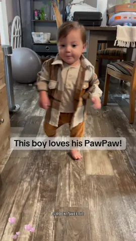 A post by @rock_sweetie510 on TikTok caption: Baby love grandpa very much ❤️ #grandpa #baby #babylove #funnybaby 